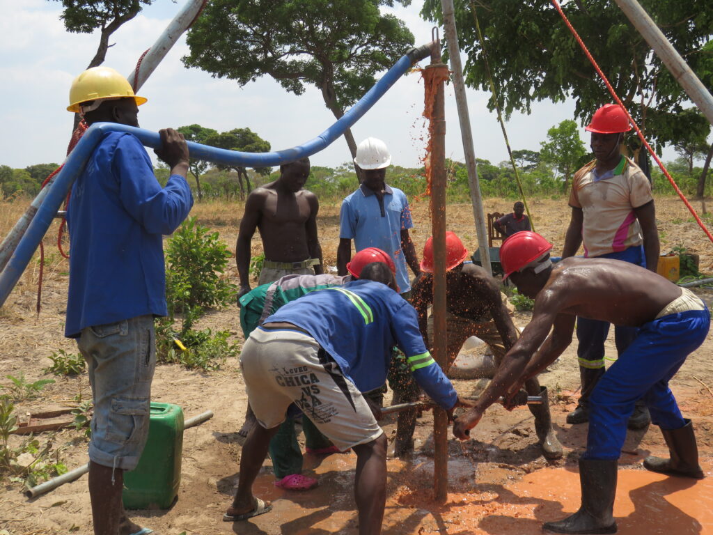 Workers Drilling for clean water